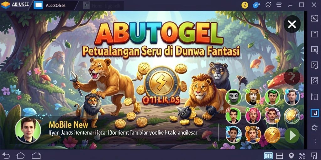 Tangkapan layar menunjukkan pertempuran dinamis dalam <strong>ABUTOGEL</strong>.