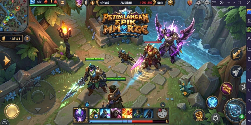 Tampilan gameplay menarik dari API66 dalam petualangan MMORPG.