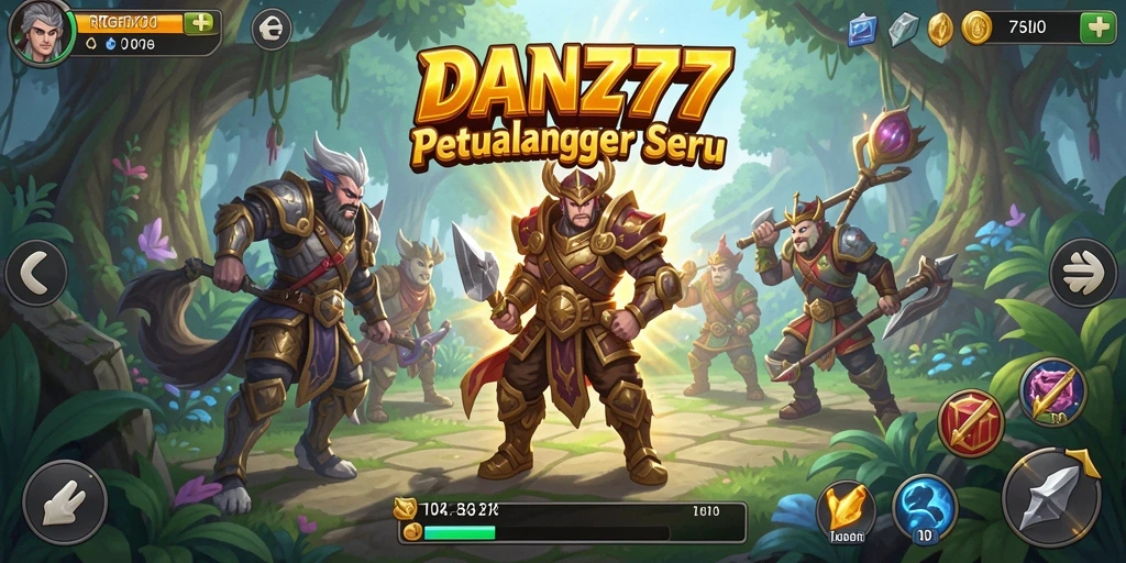 Screenshot menunjukkan aksi pertarungan mendebarkan dalam game RPG.