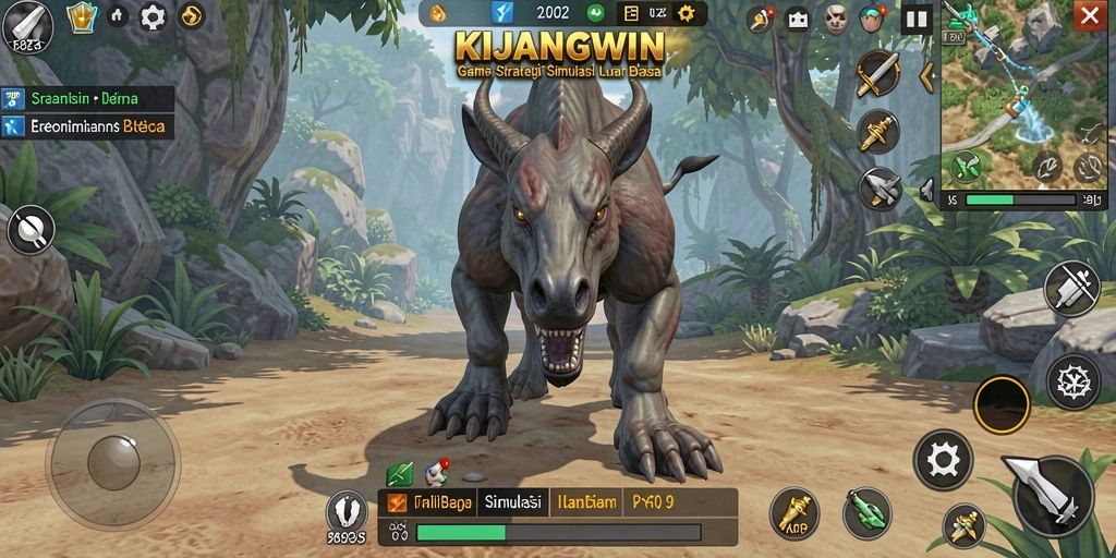Tampilan gameplay KIJANGWIN dengan strategi mendalam.