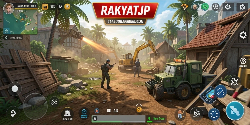 Screenshot gameplay RAKYATJP menampilkan aksi strategis yang mendebarkan.