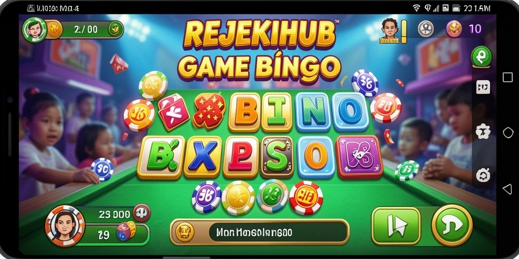 Tampilan seru gameplay Bingo di REJEKIHUB yang menawan.