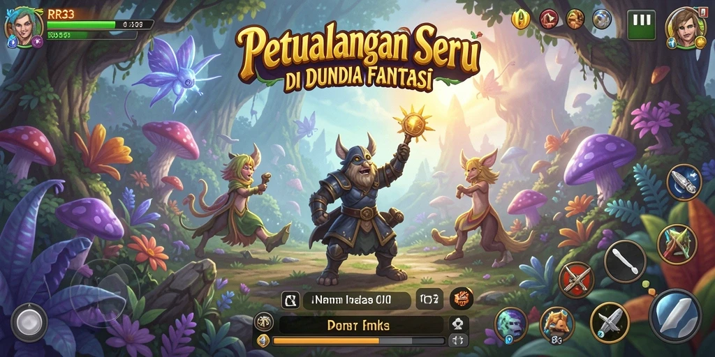 Tampilan gameplay penuh petualangan RR33 yang seru dan menantang.