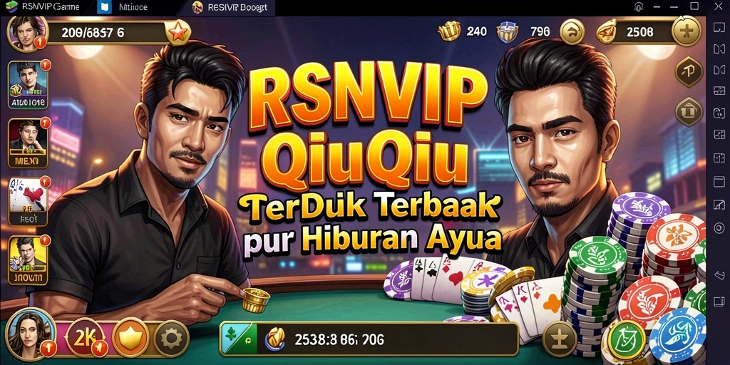 Tampilan gameplay seru dalam RSNVIP dengan pemain bersaing di QiuQiu.